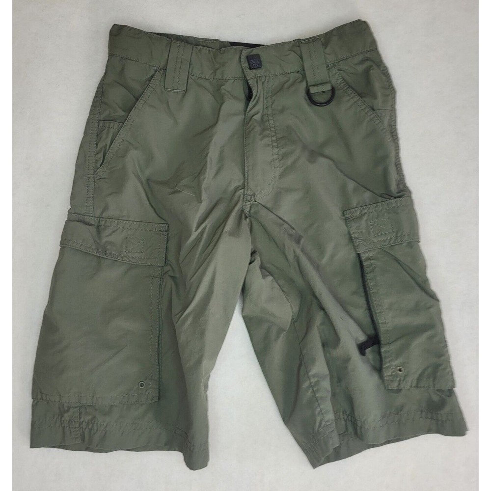 Boy Scouts of America Youth Large Green Cargo Shorts Supplex Nylon Uniform